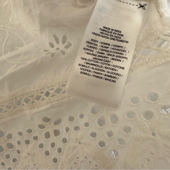 NWT! Lauren Ralph Lauren White Lace Open Front Cardigan - Picture 7 of 11